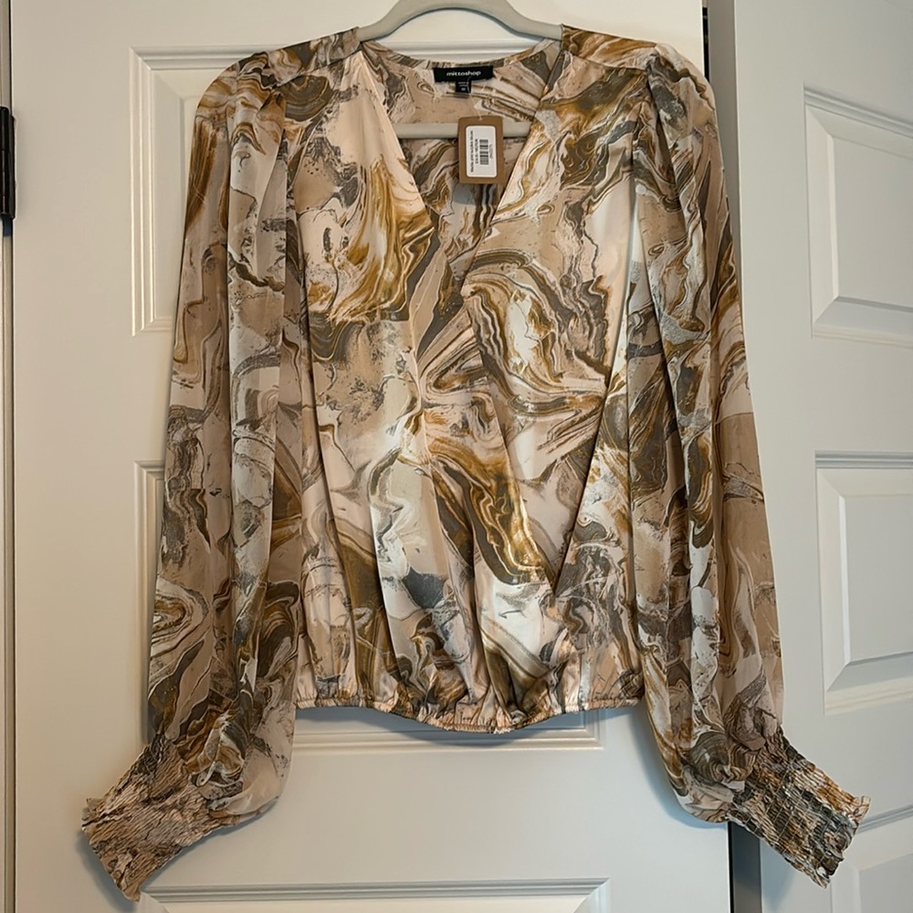 Womens Marble Blouse
